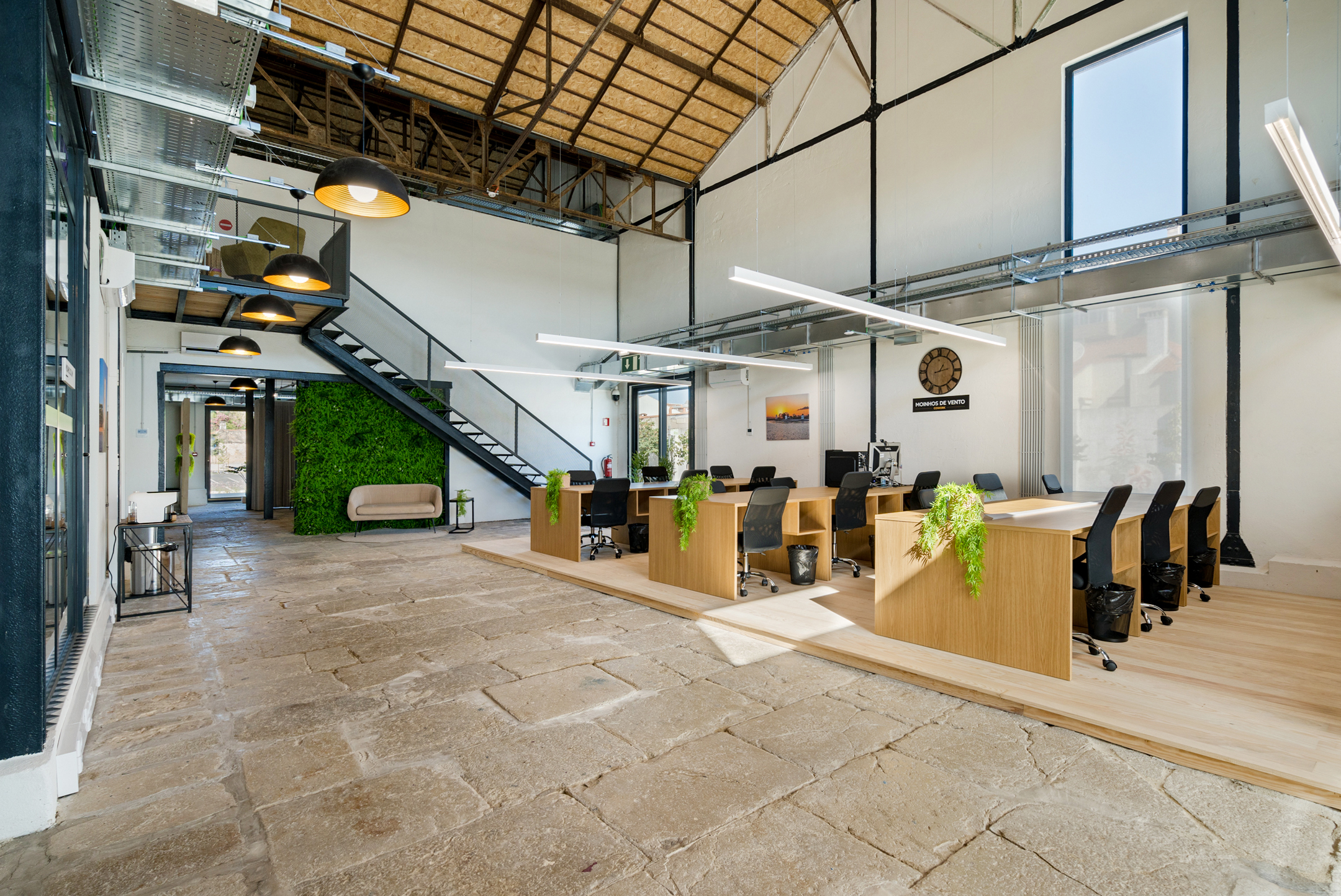 Fotografia da zona interior "Moinhos de Vento" da StartUp Barreiro